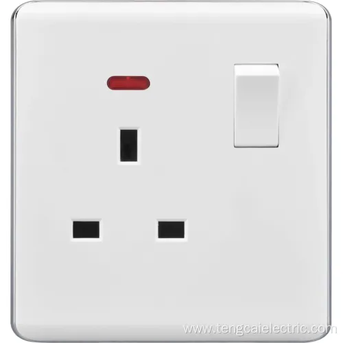 G Electrical Wall Light Switch Socket 3 Gang